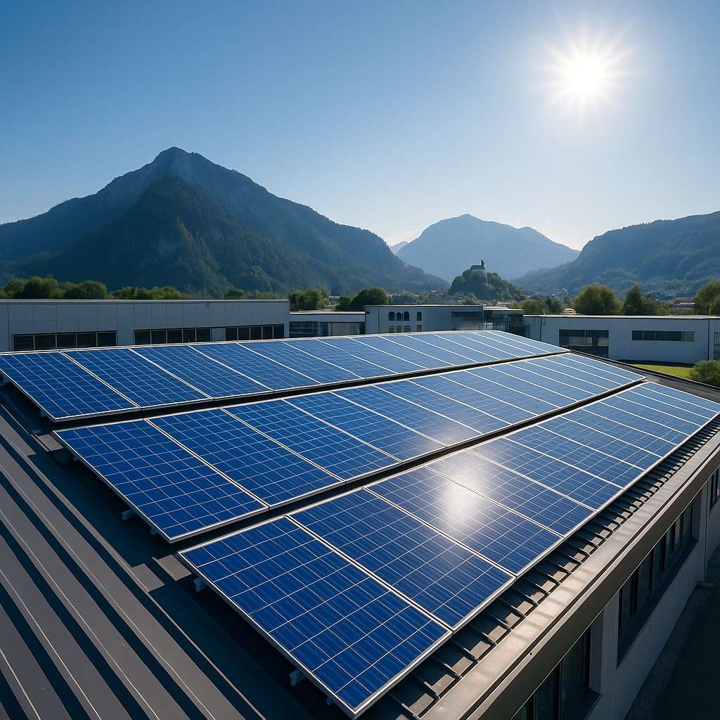 Photovoltaikanlage im Gewerbegebiet Kufstein