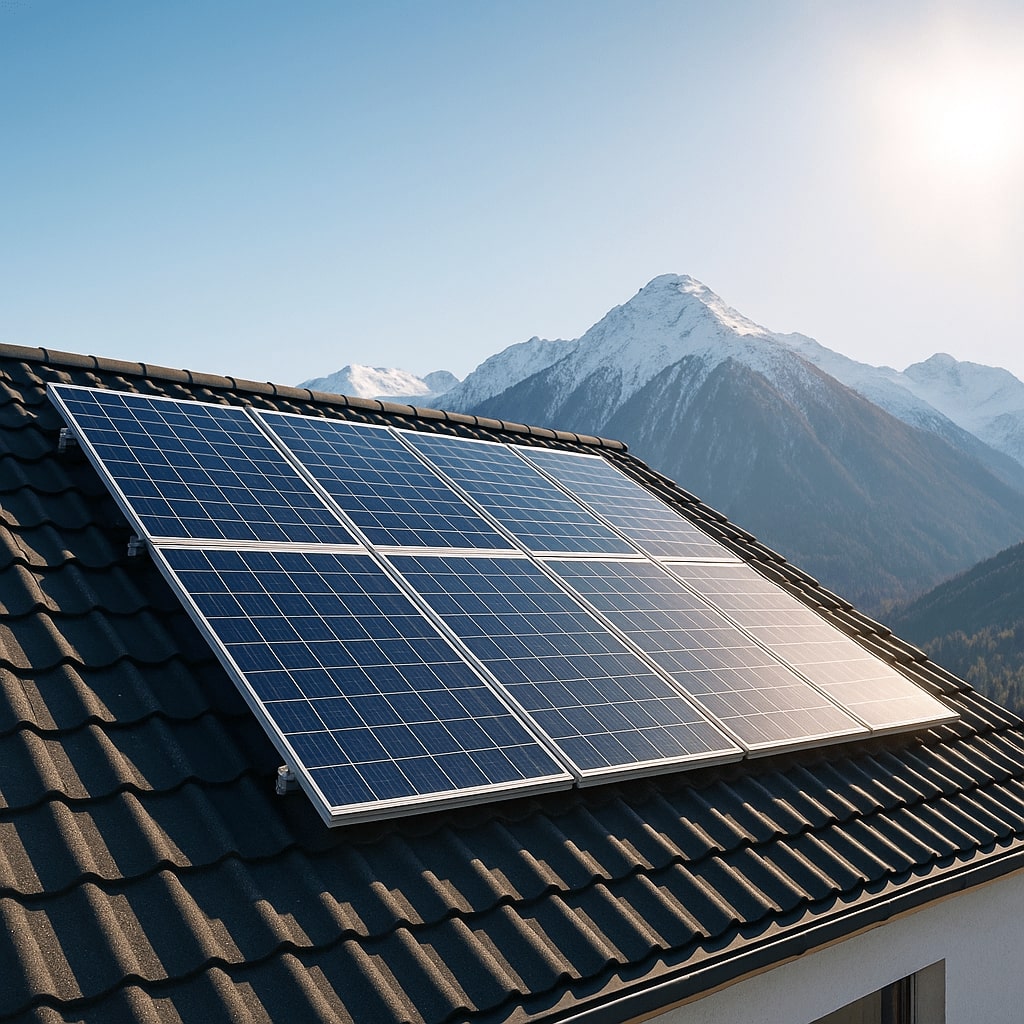 Photovoltaikanlage im Ötztal im Bezirk Imst