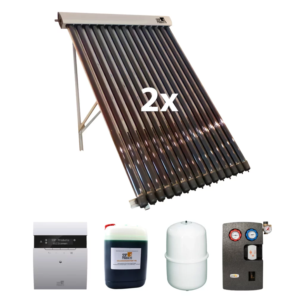 Roehrenkollektor in Kufstein-vrk-15-premium-solarpaket-2-2-kollektoren-gesamtflaeche-526-m