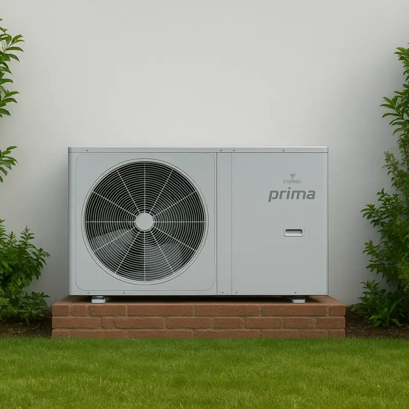 Midea prima Wärmepumpe vor Wohnhaus in Tirol –